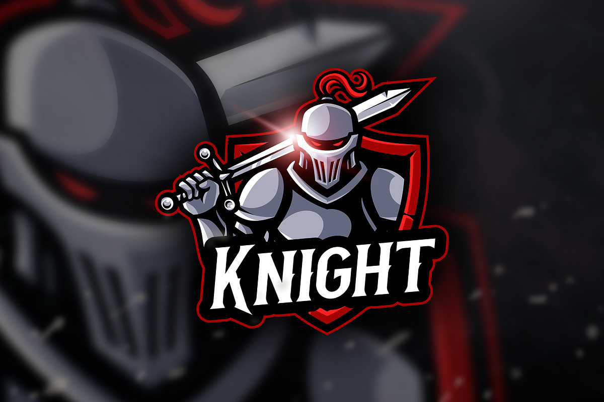 Knight - Mascot & Esport Logo, a Branding & Logo Template by AQR Studio