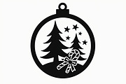 Christmas Laser Cut Ornament Bundle, a Graphic by musafir_fashion (Thumbnail 14 of 16)