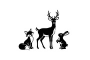 Wildlife Forest Silhouette Vector Bu, an Illustration by Designs_River (Thumbnail 27 of 51)