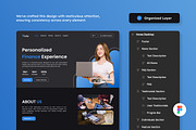 Finzlip - Banking Solutions Landing, a Landing Page Template by productype1 (Thumbnail 2 of 5)