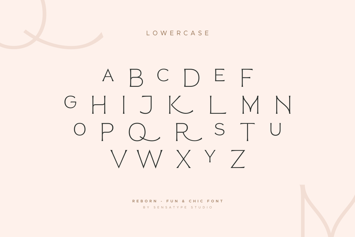 Reborn - Modern Chic Font, a Serif Font by Sensatype (Photo 11 of 16)