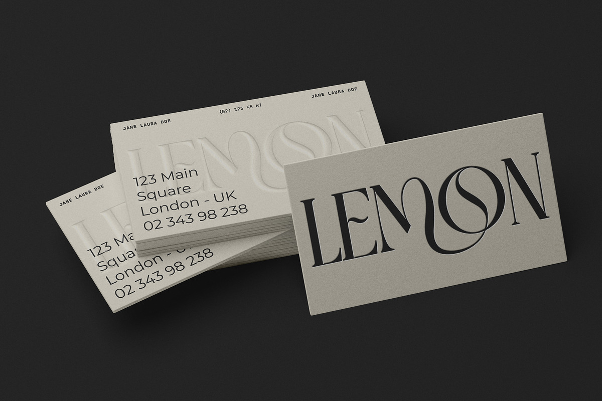 LEMON - Business Card Mockup 2.0, a Books & Magazine Mockup by Catkie - Digital Art (Photo 9 of 9)