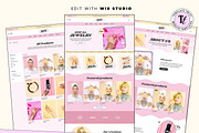 Pink Wix Shop Website Template, a Wix Template by Template Twist Shop (Thumbnail 2 of 10)