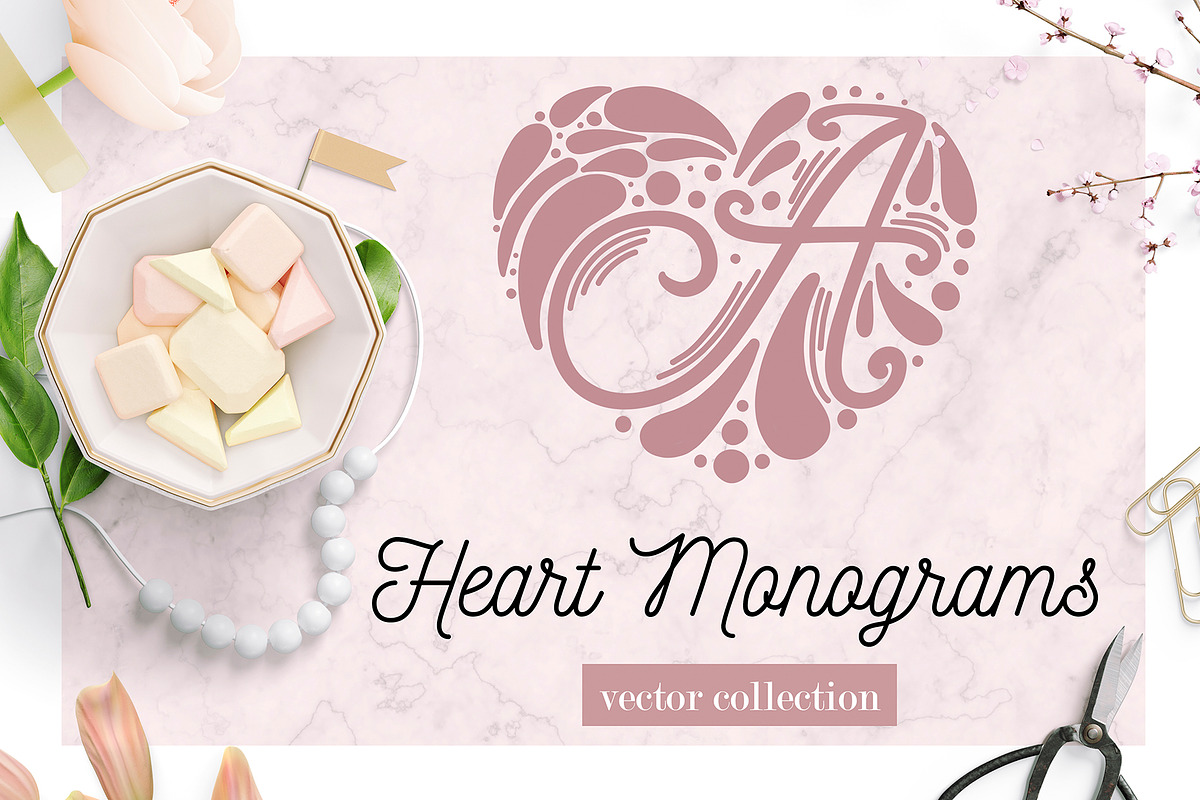 Heart Alphabet - Vector files, an Illustration by Alina Sh (Photo 1 of 5)
