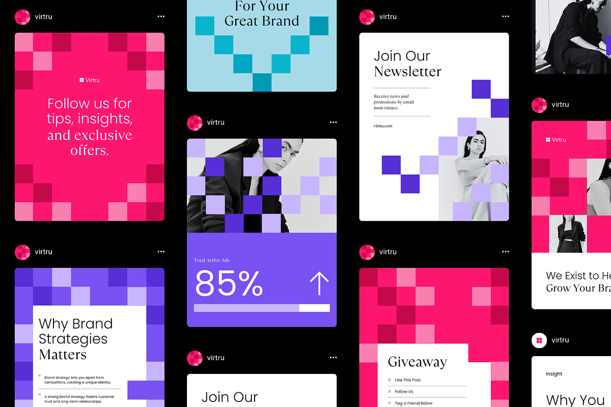 Creative Agency Social Media Pack, a Social Media Template by Studio Provo (Photo 1 of 8)