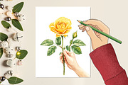 Sunny Yellow Mother's Day Cliparts, an Illustration by RobertsArt (Thumbnail 4 of 7)