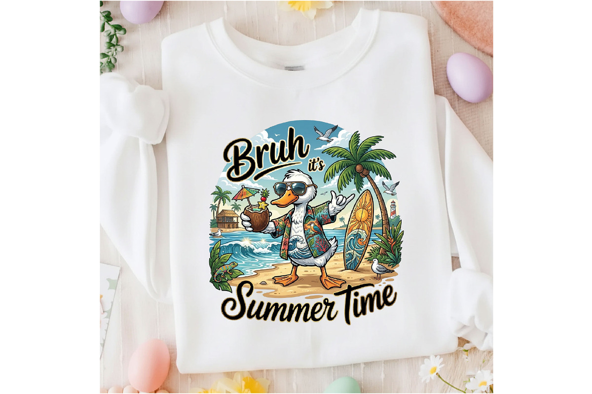 Bruh It's Summer Time PNG, Funny, an Illustration by Designking (Photo 2 of 4)