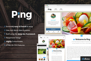 Ping | Charming Personal WP Theme, a WordPress Template by Bluthemes