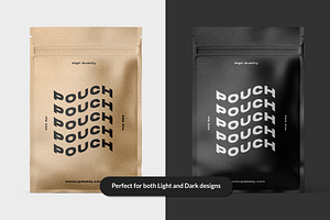 Craft Ziplock Pouch Mockup