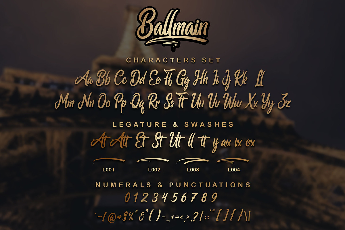 Ballmain | Handwritten, a Handwritten Font by Aveni Letter Type (Photo 7 of 11)