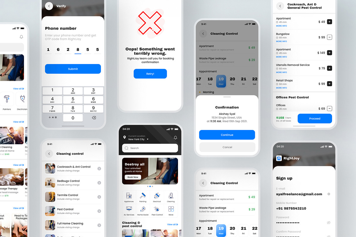 RightJoy - Service Booking UI Kit, an UI Kit Template by SyalUIUX (Photo 4 of 5)