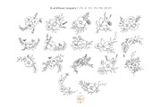 WILDFLOWER LINE ART, an Object Illustration by Kate Art (Thumbnail 10 of 22)