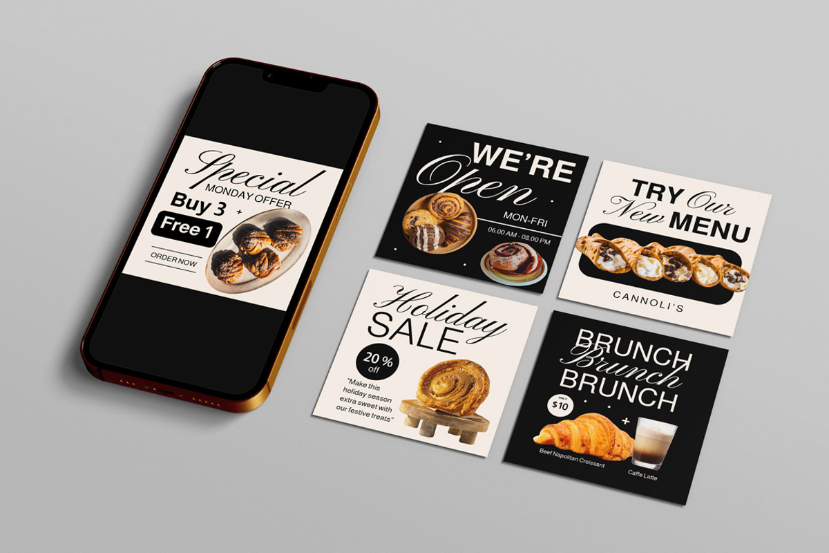 Premium Bakery Shop Instagram Post, a Social Media Template by Jiwstudio (Photo 4 of 4)