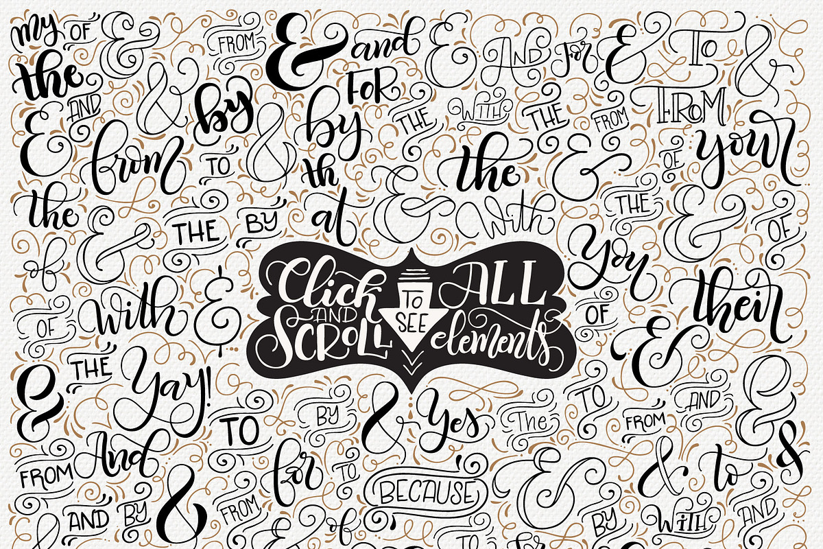 Catchwords, ampersands & swirls, a Decorative Illustration by HowJoyful  (Photo 2 of 6)