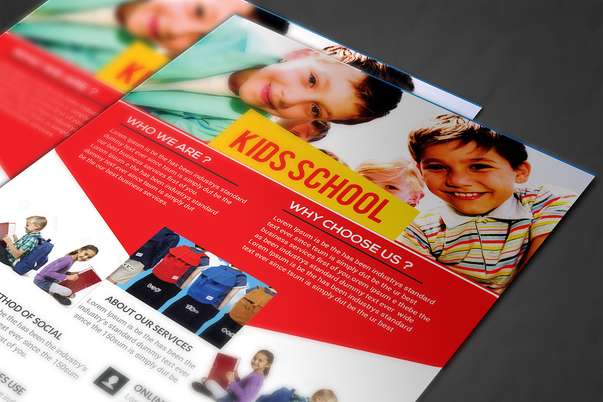 School Flyer, a Flyer Template by graphicforest