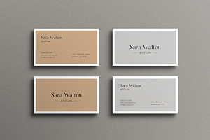 Elegant Minimal Business Card, a Business Card Template by Saman Osama