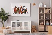 Animal Parade Hand Painted Set, an Animal Illustration by ArtPavo (Thumbnail 5 of 10)