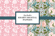 William Morris Pattern Pack Spring, a Pattern Graphic by RachelStudio (Thumbnail 2 of 10)