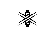 Abstract Barber Pole Logo, a Branding & Logo Template by Luxury Logos (Thumbnail 3 of 4)