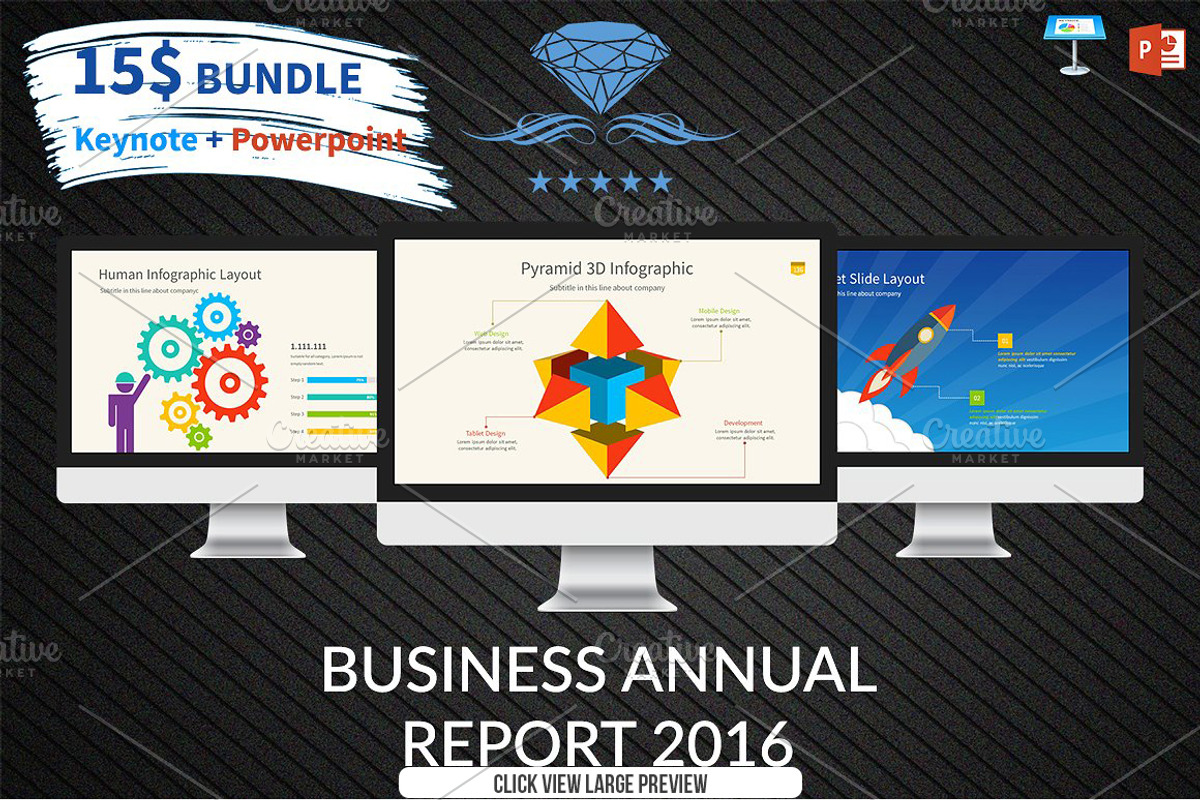 Premium Bundle 3 IN 1 Template, a Presentation Template by UniqueStudio (Photo 5 of 5)
