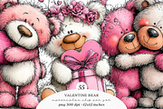 Whimsical Valentine's Day Clipart, an Illustration by SinaCreation (Thumbnail 1 of 11)