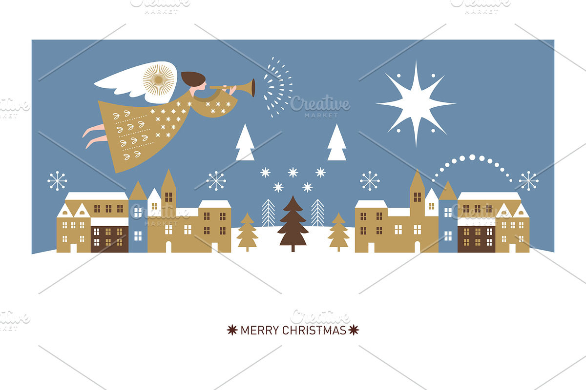 Christmas Angel, a Seasonal Illustration by lenlis (Photo 10 of 12)