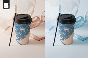 Takeaway Paper Coffee Cup Mockup