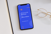 iPhone X/XS Mockups Office Edition, an iPhone Mockup by Fields (Thumbnail 6 of 9)
