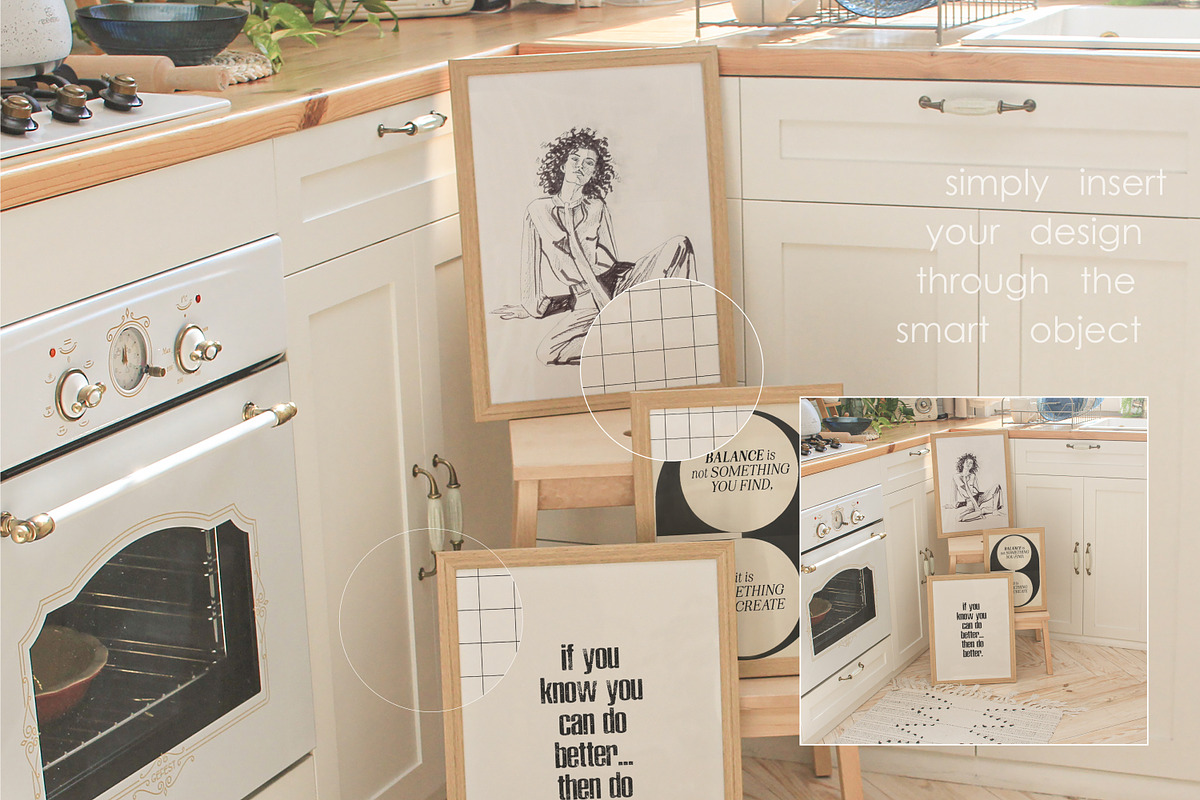 SUNNY KITCHEN | Frame Mockup set, a Household Mockup by yuliyuri.studio (Photo 22 of 27)