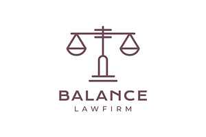 balance scale attorney law firm logo, a Branding & Logo Template by devastd