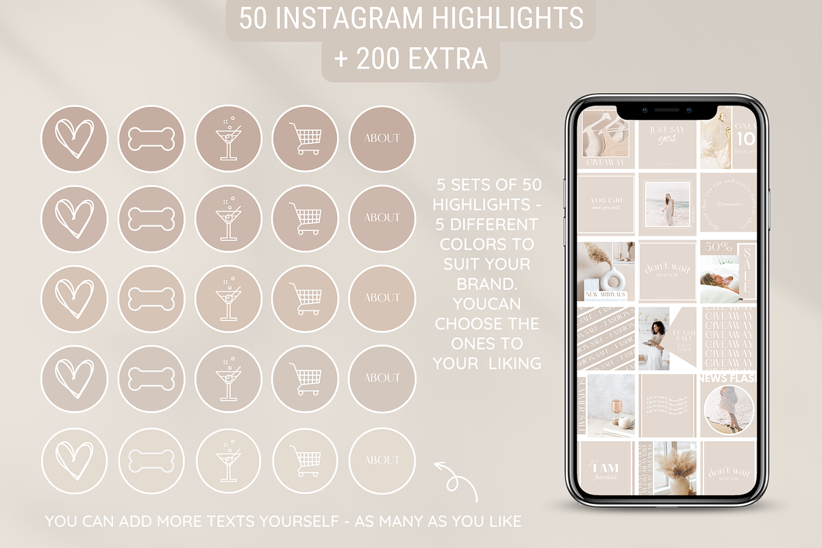 Light Beige Instagram Templates preview 7
