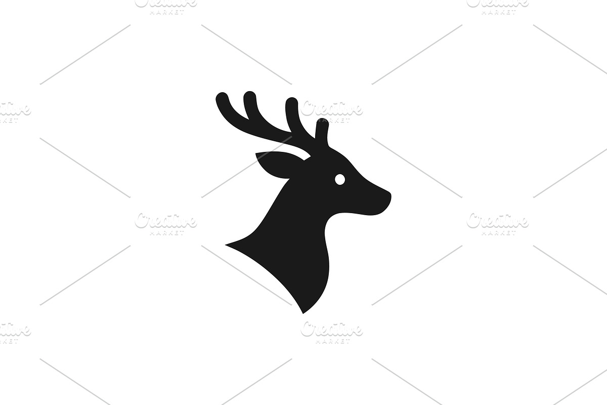 Deer Head Logo Collection, a Branding & Logo Template by Vectorium Studio (Photo 7 of 25)