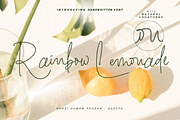 Rainbow Lemonade, a Script Font by asdstudio (Thumbnail 1 of 9)