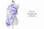 Psychedelic Retro Tile Pattern, a Pattern Graphic by ASTUDIO (Thumbnail 4 of 8)