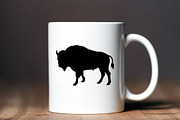 Bison Silhouette SVG, an Animal Illustration by newminddesign (Thumbnail 10 of 10)