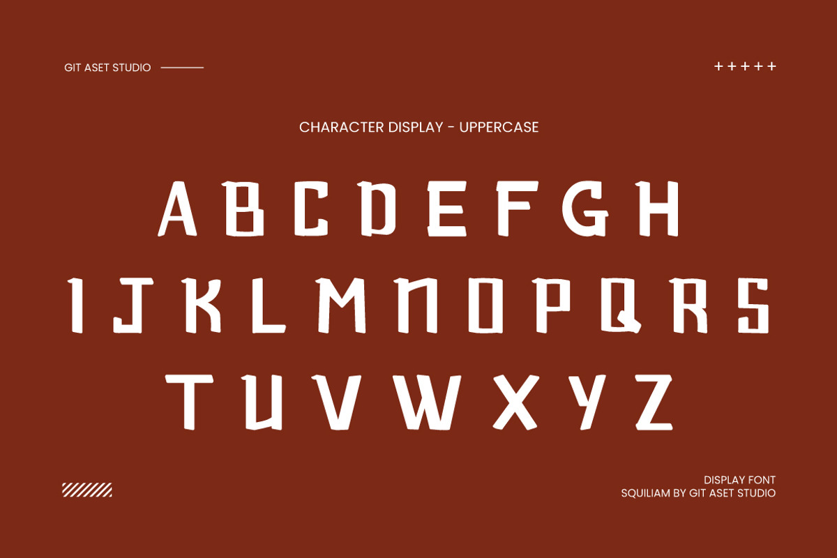 Squiliam Display Font, a Sans Serif Font by gitasetstudio (Photo 2 of 6)