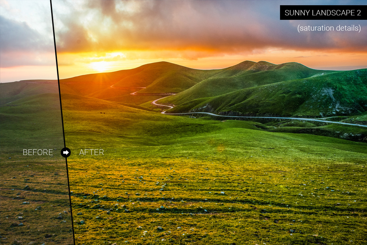 Sunny Landscape Lightroom Presets, an Action Add-On by Dikarte.Store (Photo 2 of 4)