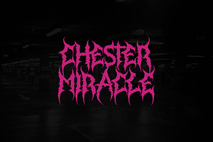 False Crown Death Metal Font