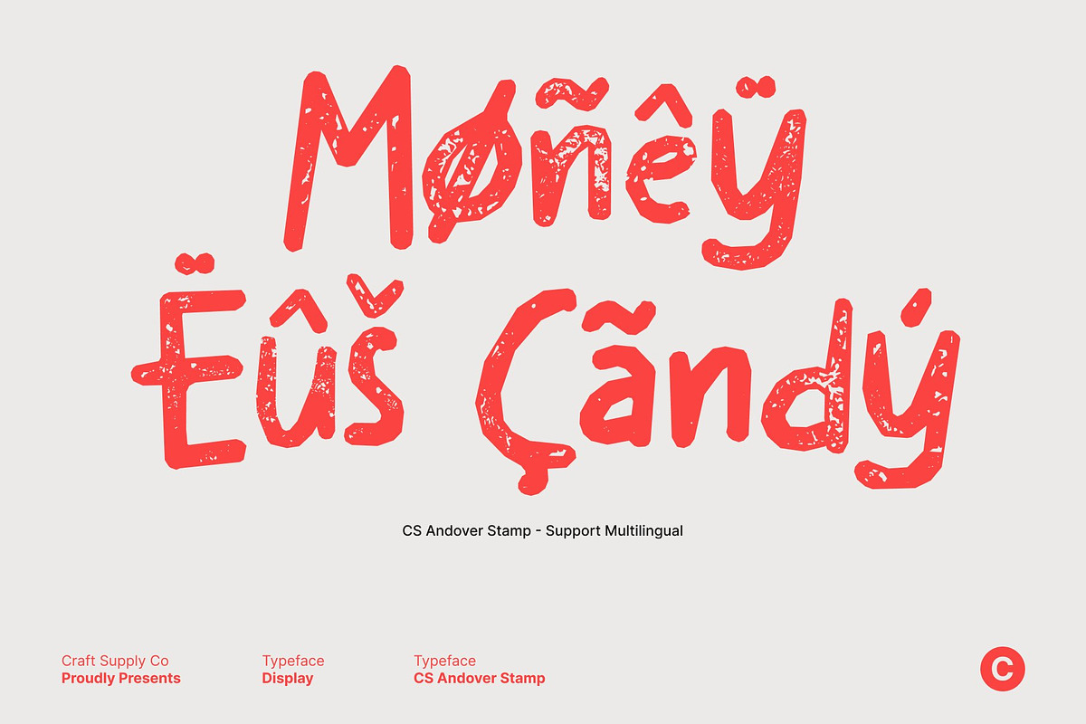 CS Andover Stamp, a Handwritten Font by Craft Supply Co. (Photo 7 of 8)