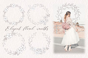 Cherry blossom cliparts and patterns, an Illustration by TatiArti (Thumbnail 5 of 12)
