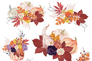 Pumpkins - watercolor collection, an Object Graphic by ramika (Thumbnail 3 of 4)