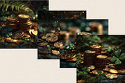 Gold Coins Pile St Patrick’s Backgro, a Background Graphic by SVGArt (Thumbnail 8 of 8)