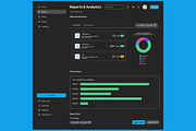 Dark Admin Dashboard Control Backend, an UI Kit Template by nagaredesignstudio (Thumbnail 5 of 6)