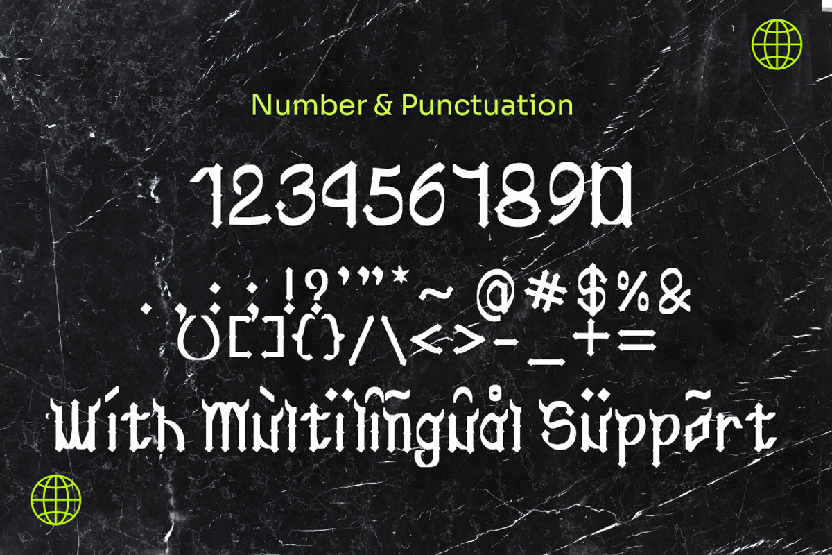 Metaliva - Vintage Blackletter Font, a Blackletter Font by Dhabee (Photo 7 of 11)