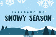 Snowy Season - Kids Font, a Sans Serif Font by tokokoo (Thumbnail 2 of 11)