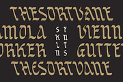 SFC SORTVANE, a Blackletter Font by Skilline Supply Co. (Thumbnail 8 of 8)