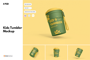 Kids Tumbler Branding Mockup, a Cups & Container Mockup by DSNA Mockup
