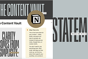 STATEMENT | Content Vault for Notion, a Marketing Template by Small Studio (Thumbnail 1 of 5)