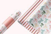 Christmas Seamless Patterns bows, a Pattern Graphic by Pattern + watercolor (Thumbnail 6 of 10)