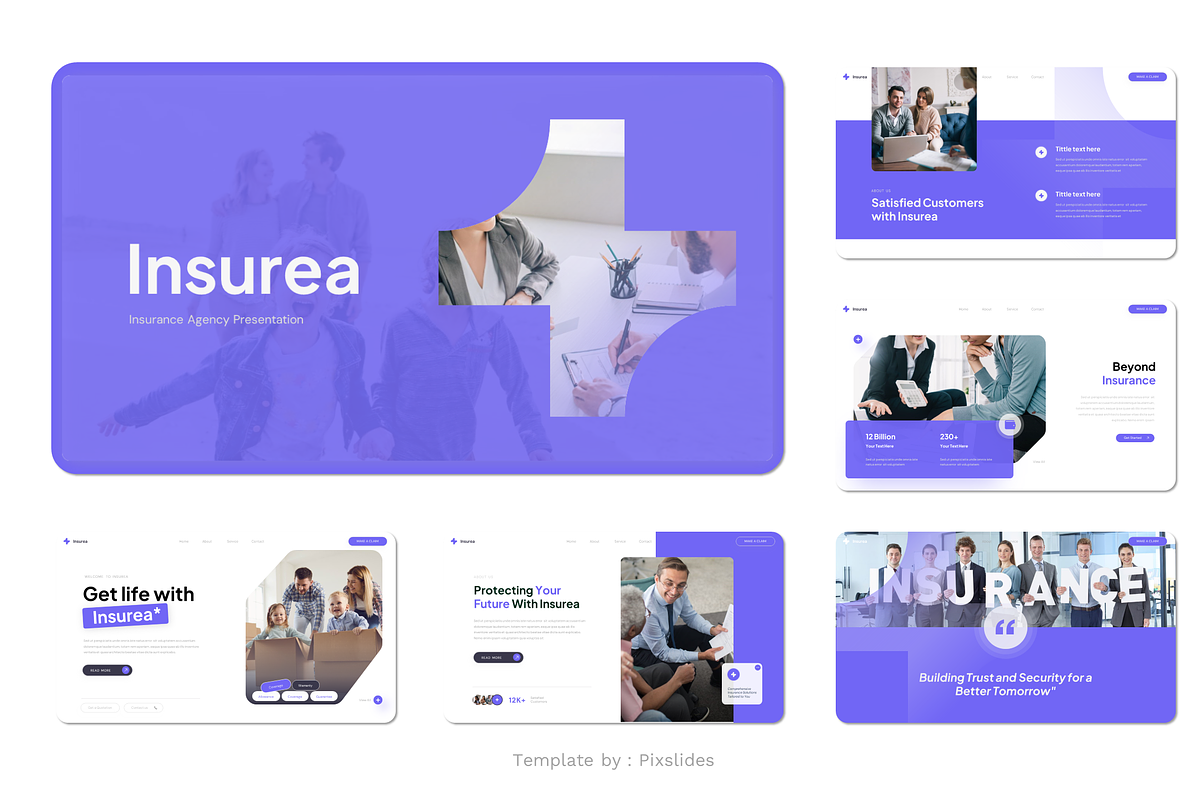 Insurance Agency PowerPoint, a Presentation Template by Pixslides (Photo 2 of 4)